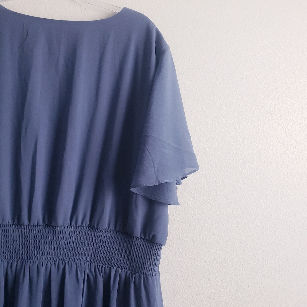 Baltic Born Ramona Maxi Dress Short Sleeve Lined New Without Tags - Picture 8 of 9